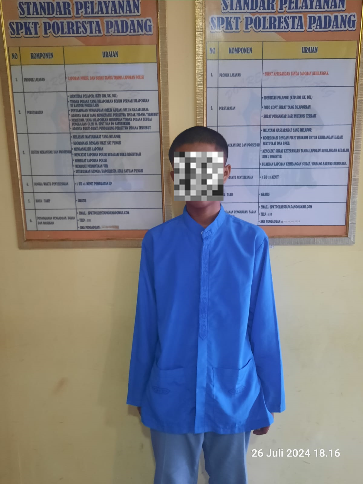 Lakukan Tawuran dengan menyerang Sekolah SMPN 40 Padang, 1 orang anak berhadapan dengan hukum