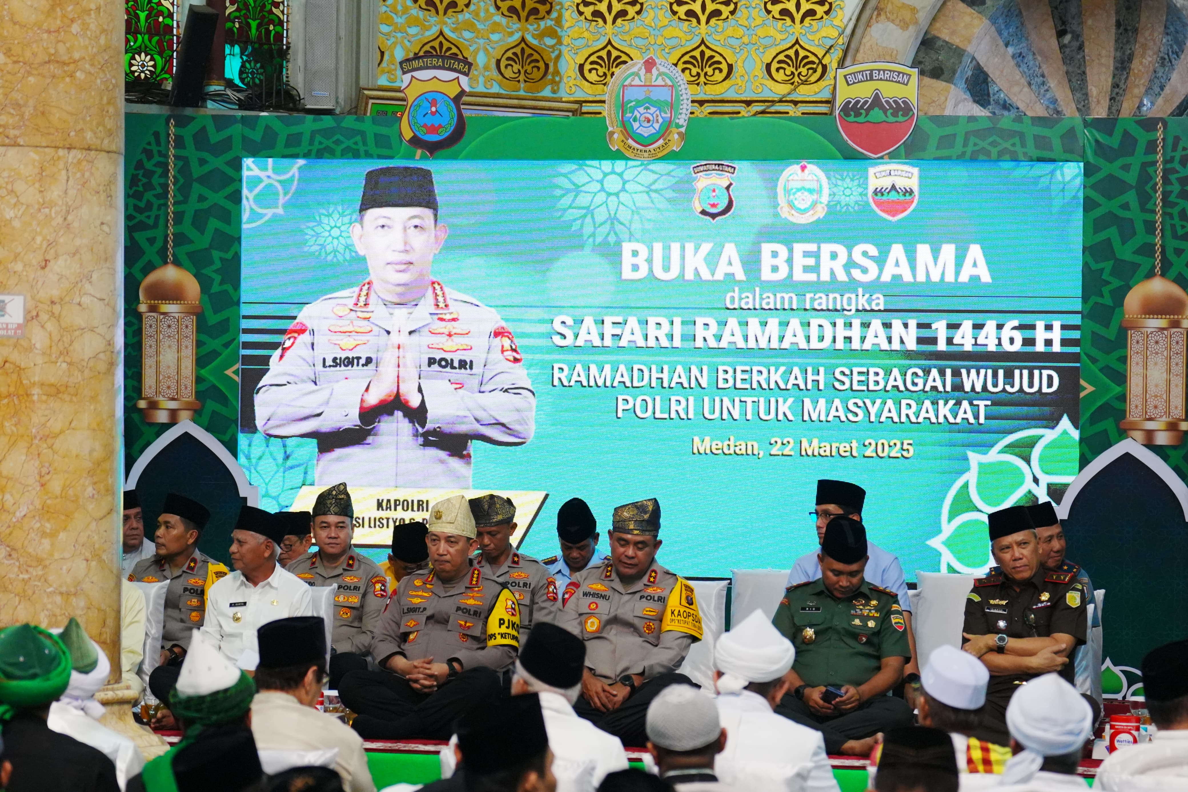 Safari Ramadan di Medan, Kapolri: Pererat Silaturahmi Demi Keamanan dan Kesejahteraan