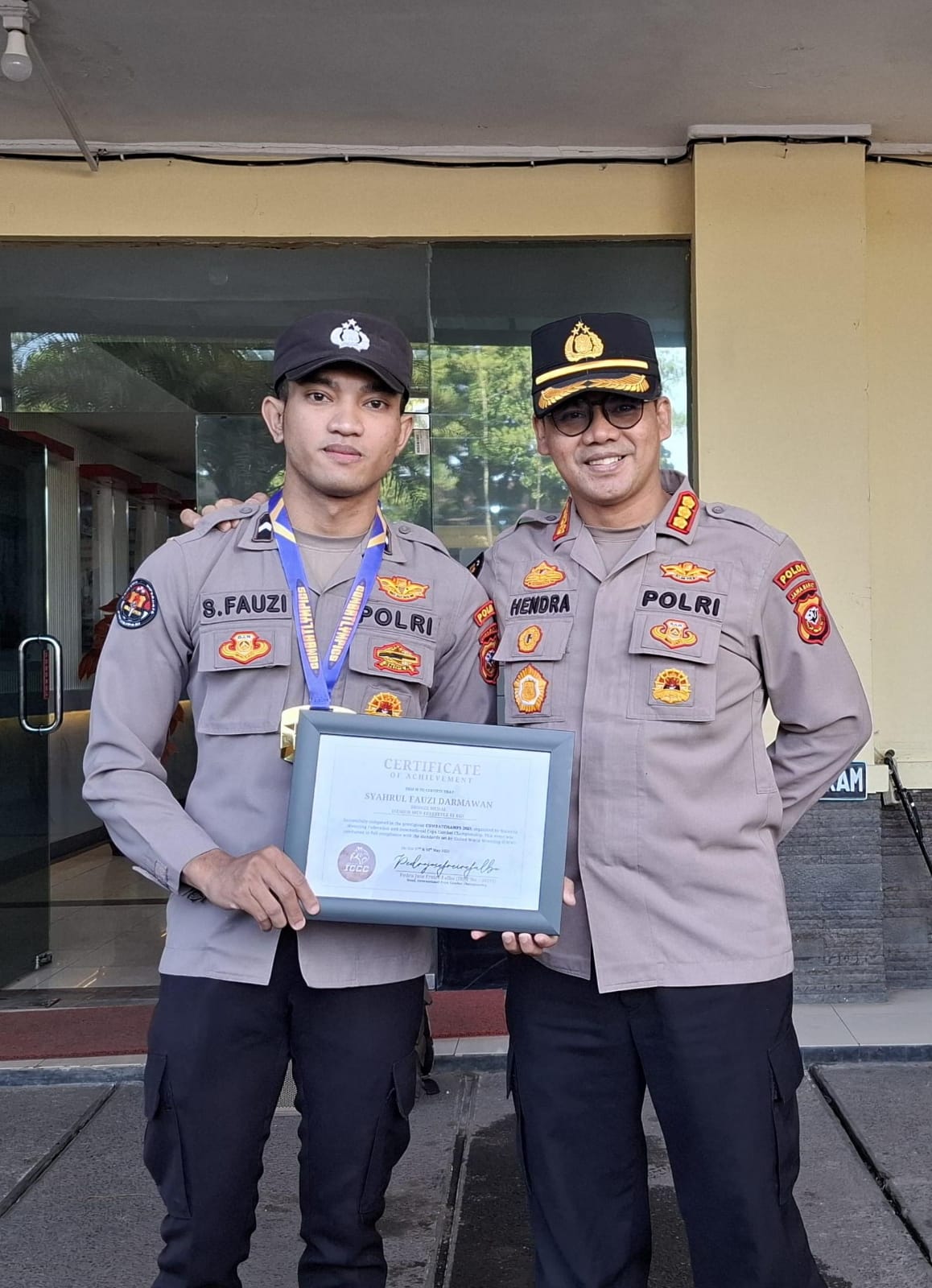 Personel Polda Jabar, Bripda Syahrul Fauzi, Sabet Juara 3 di Combat Champs International