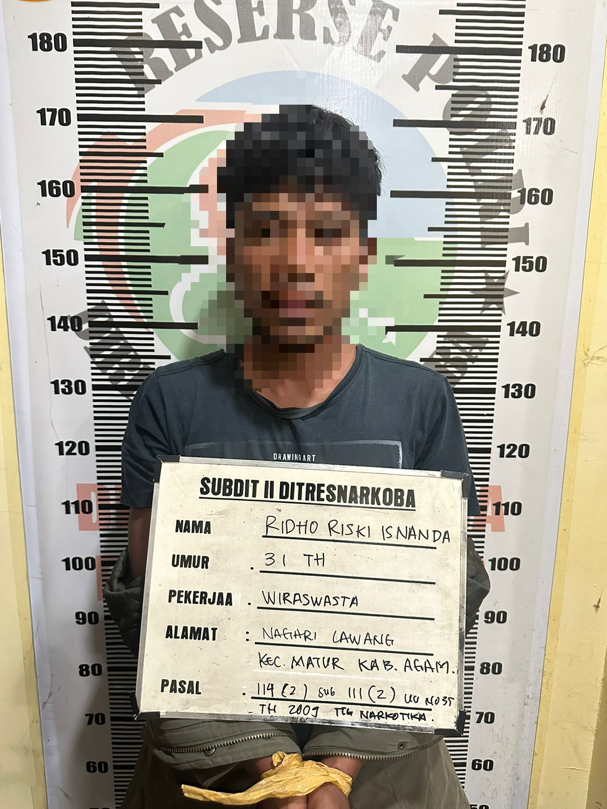Ditresnarkoba Polda Sumbar Tangkap Pelaku Narkoba, 17 Paket Besar Ganja Disita