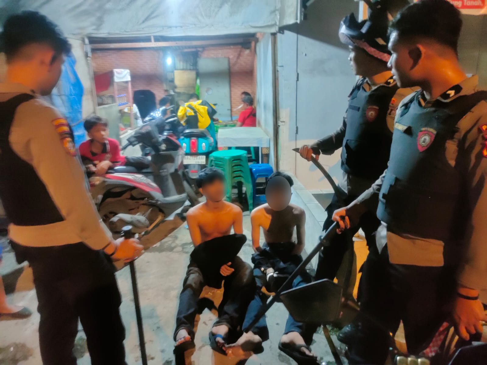 Polresta Padang Amankan Dua Remaja yang Diduga Akan Tawuran di Lubuk Begalung